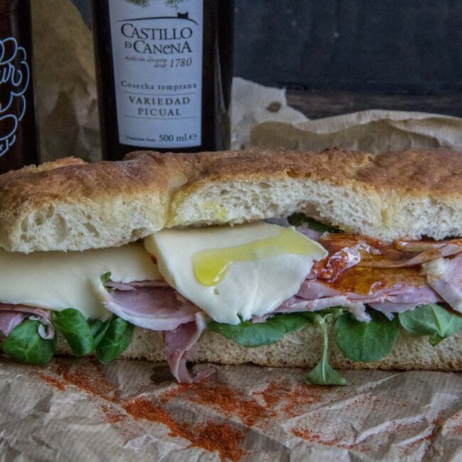 Receta De Bocadillo De Autor Lac N Queso De Tetilla Y Aceite De Oliva