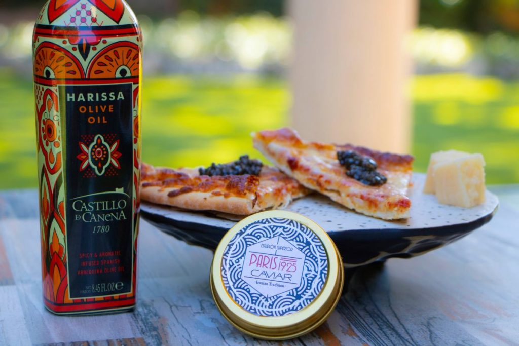 receta de pizza margarita con caviar Paris 1925